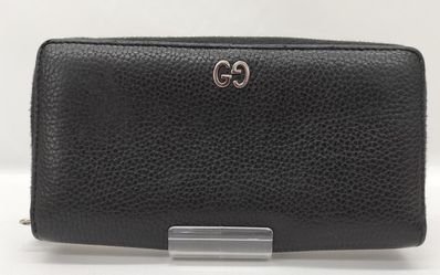 GUCCI Leather Zip Around Wallet "Black"