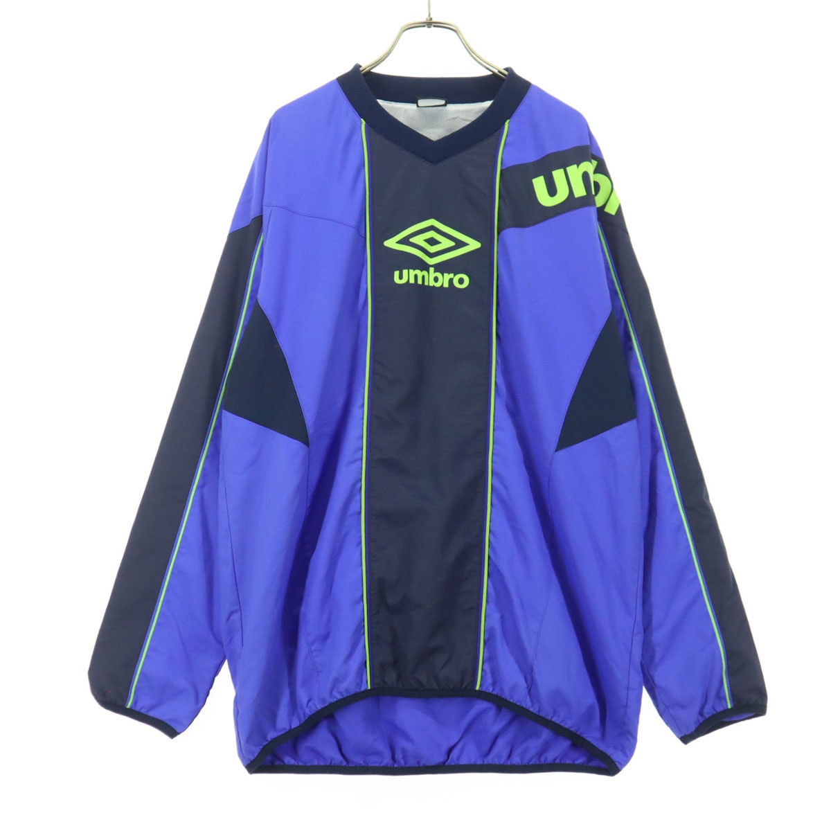 umbro アンブロ ブランドロゴ 長袖 ピステ O ブルー
