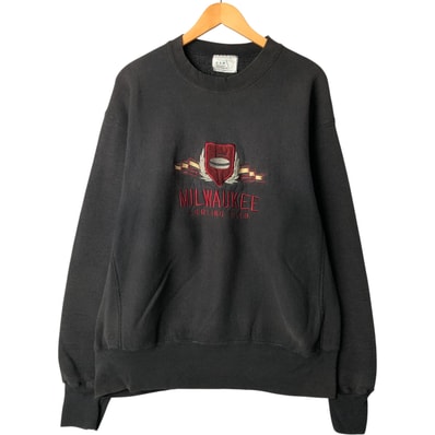 古着 90年代 リー Lee NBA MILWAUKEE BUCKS ミルウォーキー バックス カレッジスウェットシャツ トレーナー USA製 メンズXL相当 ヴィンテージ/eaa584350