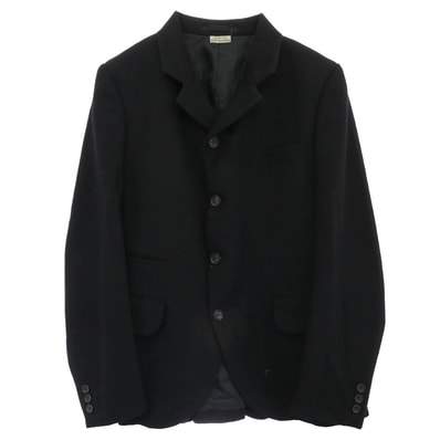COMME des GARCONS HOMME PLUS コムデギャルソンオムプリュス ジャケット 23SS PK-J017 バック 3 ジップ デザイン テーラード ジャケット ブラック系 XS【中古】
