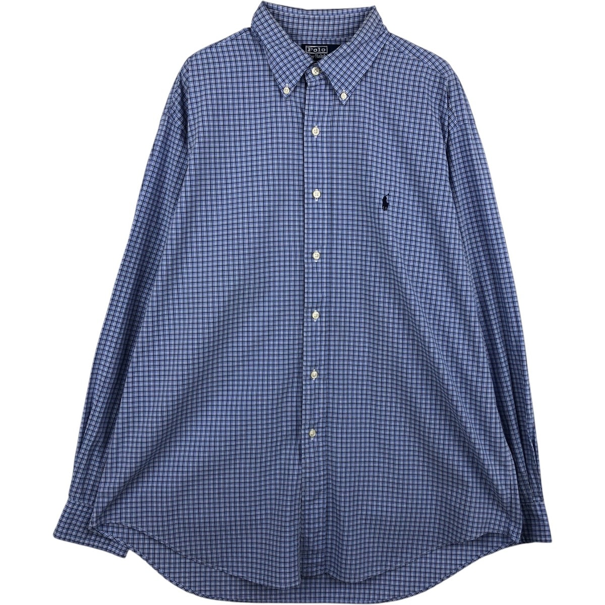 古着 ラルフローレン Ralph Lauren YARMOUTH 長袖 ボタンダウンチェックシャツ メンズL相当/eaa634801