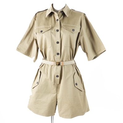 極美品 プラダ
ツナギ ベージュ系 レディース 36 P293HT