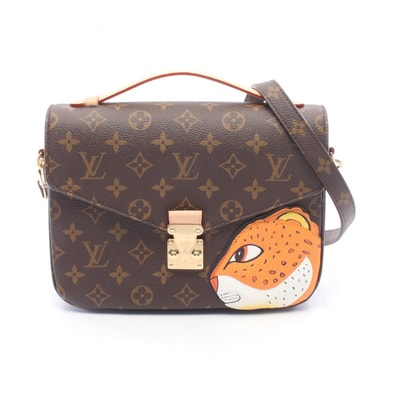 ルイ・ヴィトン LOUIS VUITTON ポシェット メティスMM 2WAY ハンドバッグ バッグ PVCコーティングキャンバス レザー モノグラム レディース ブラウン系 / マルチカラー M47203 【中古】
