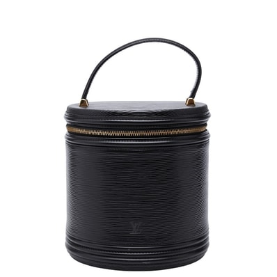 ルイ ヴィトン エピ カンヌ ハンドバッグ バニティバッグ M48032 ノワール ブラック レザー レディース LOUIS VUITTON 【中古】