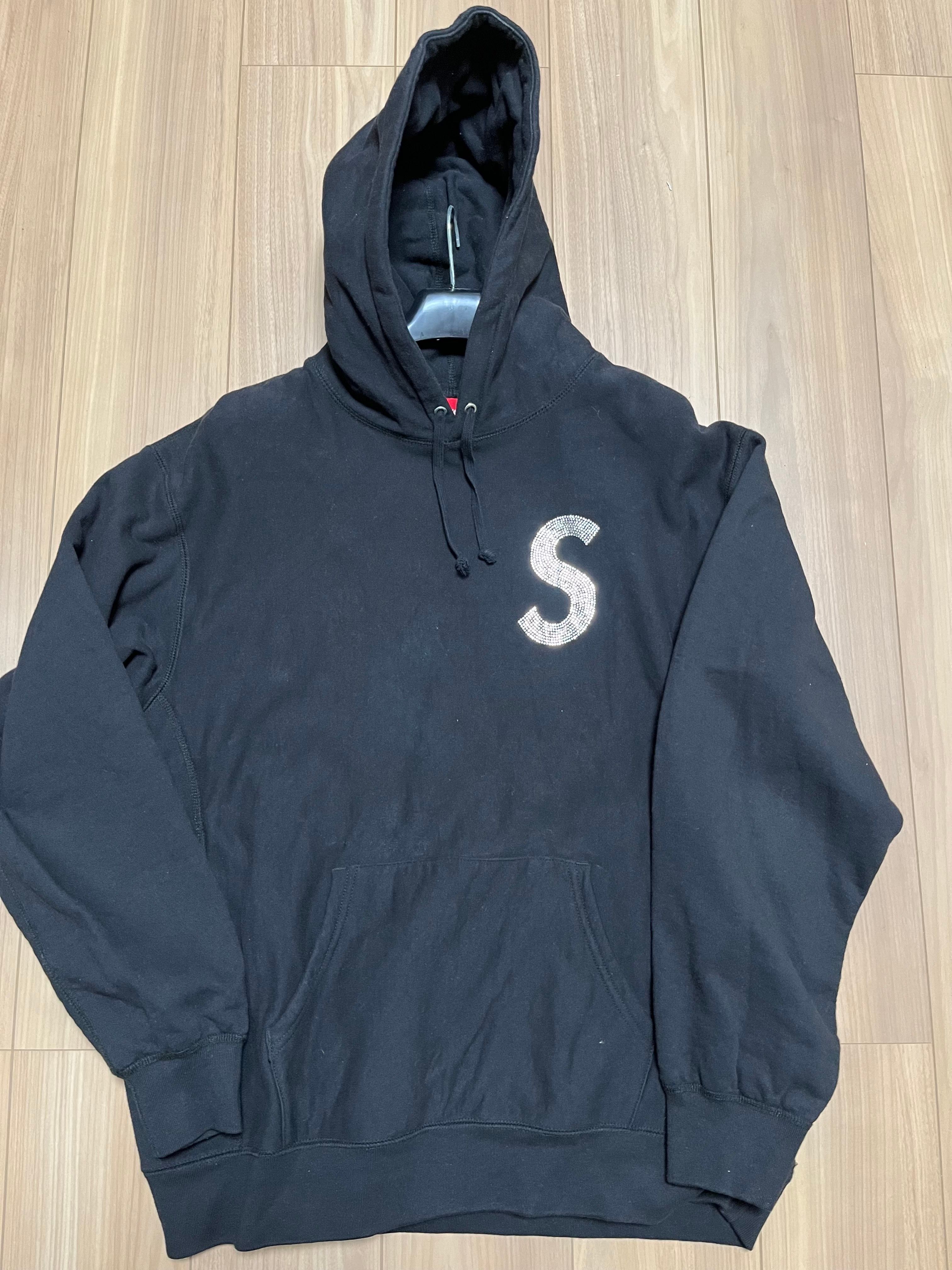 Supreme Swarovski® S Logo Hooded Sweatshirt "Black"