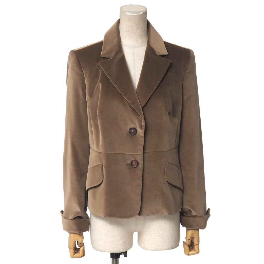 CELINE セリーヌ テーラードジャケット サイズ40 ベロア ブレザー フランス製 ブランド古着【中古】20260417/RA9060