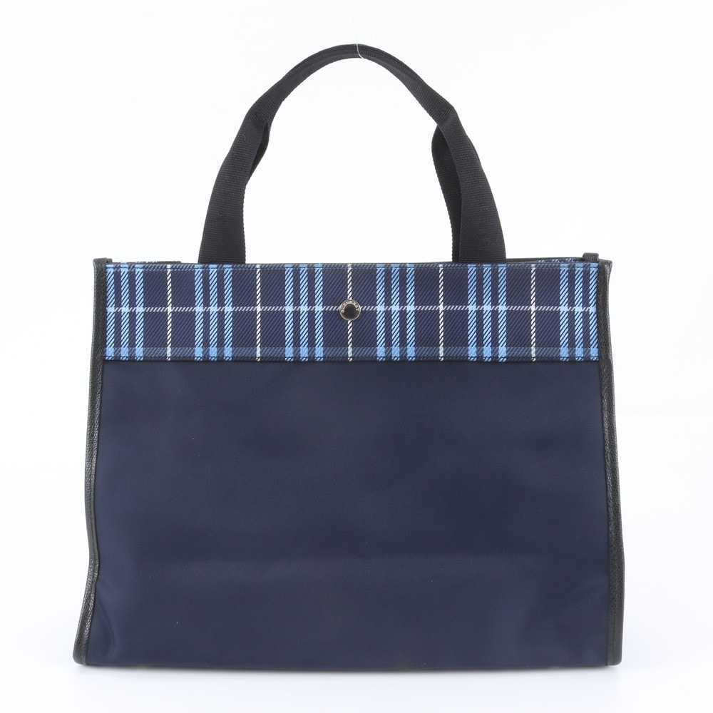 ■美品 バーバリー ノバ チェックトート バッグ レザー×ナイロン