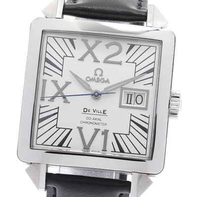 ☆良品 オメガ デビル X2 コーアクシャル ビッグデイト メンズ 【中古】
