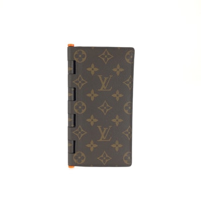 超美品 LOUIS VUITTON ルイヴィトン モノグラムソーラーレイ ポルトフォイユ ブラザ ヒンジ ブラウン PVC 長財布 ロングウォレット 603599 【中古】