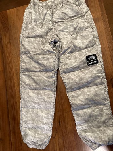 Supreme x The North Face Paper Print Nuptse Pant "White"