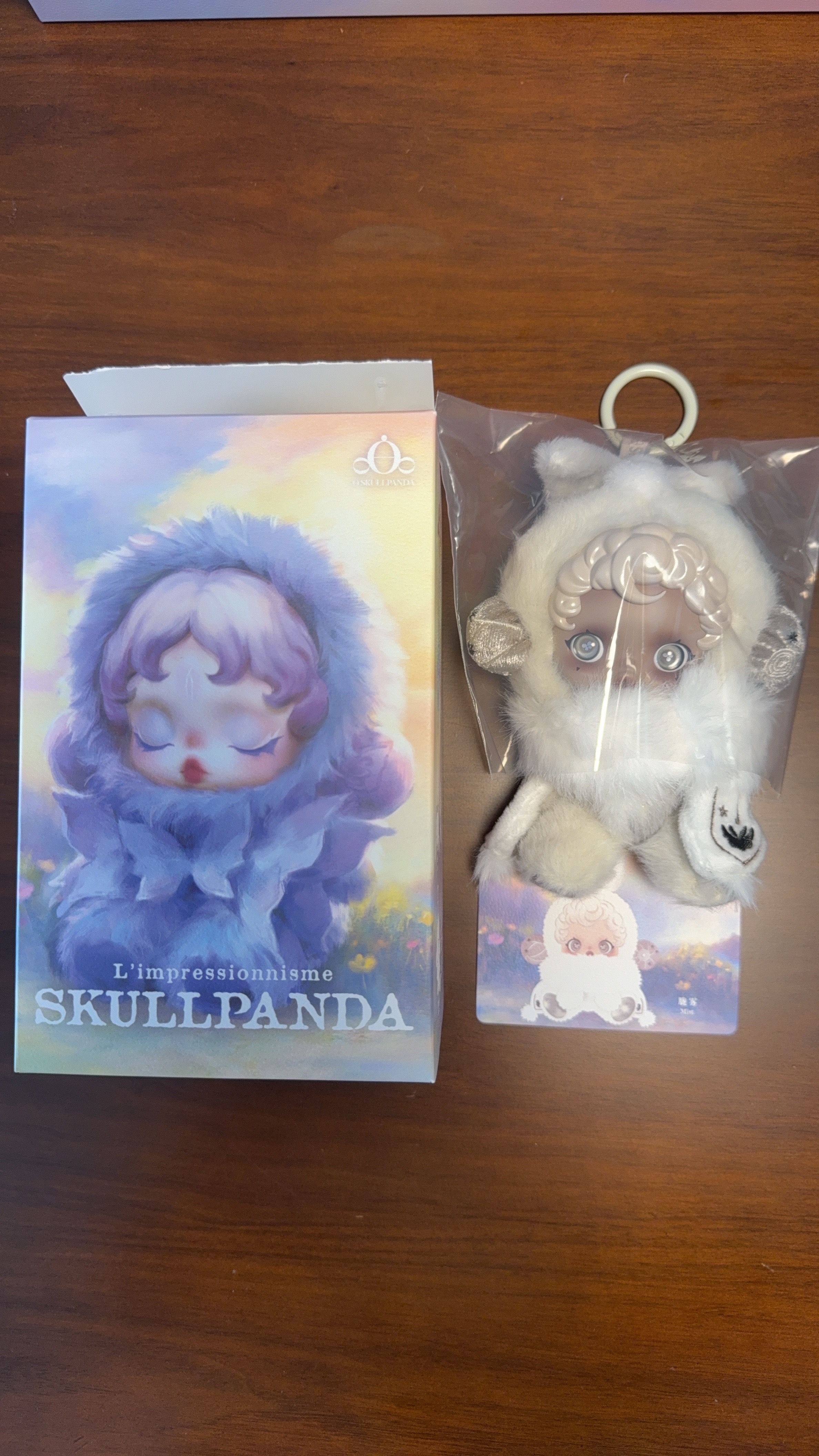 POP MART SKULLPANDA L'impressionnisme Series Plush Doll Mist