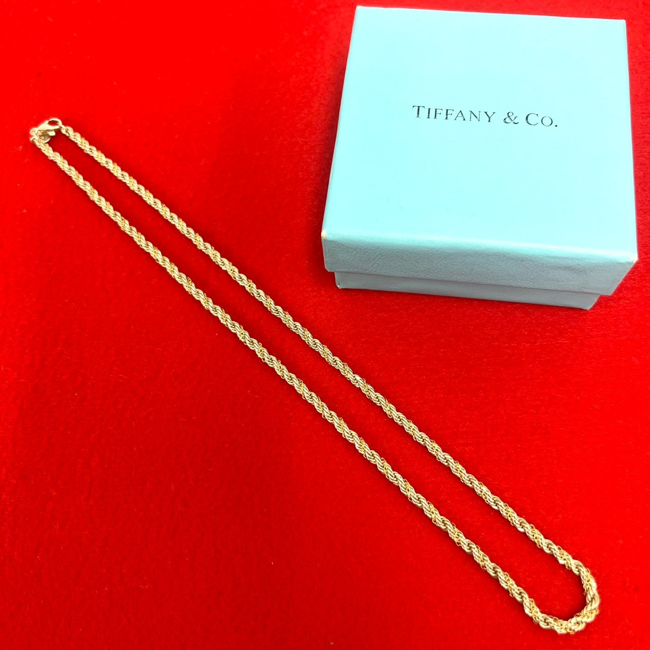 TIFFANY&Co. ティファニー ツイストロープ ネックレス シルバー925 K18イエローゴールド ネックレス シルバー
 16280