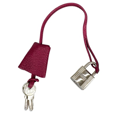 HERMES エルメス カデナ レザー パープル ユニセックス クロシェット 120番【中古】