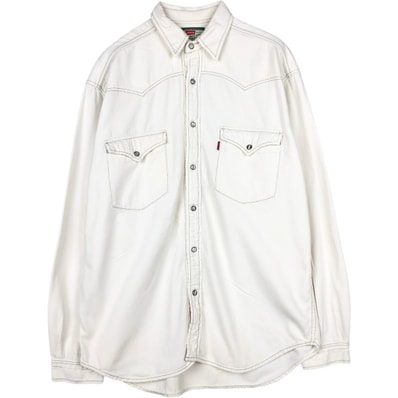 古着 リーバイス Levi's 長袖 デニムウエスタンシャツ メンズL相当/eaa672687
