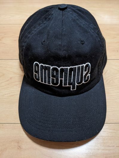 Supreme Reverse Logo 6-Panel "Black"