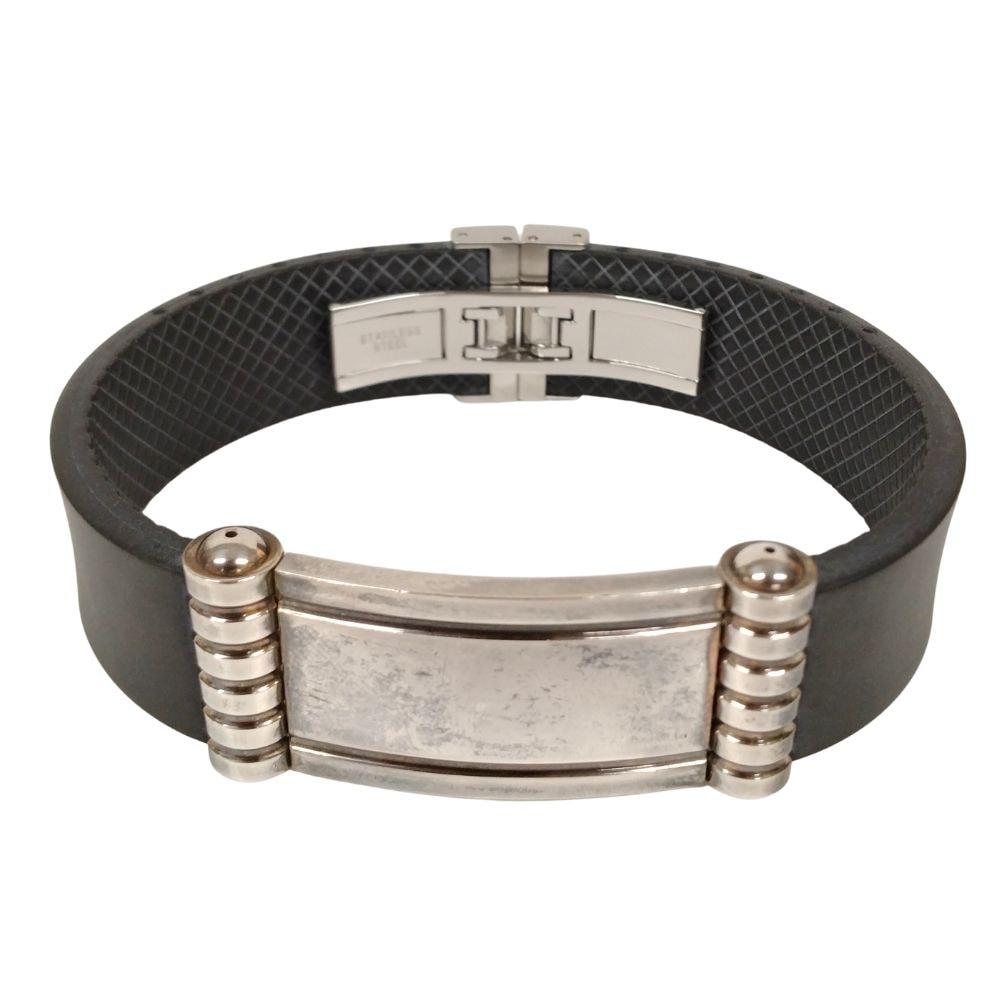 TIFFANY&CO. パロマ ID シルバー×ラバー ブレスレット  51399