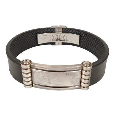 TIFFANY&CO. パロマ ID シルバー×ラバー ブレスレット 51399