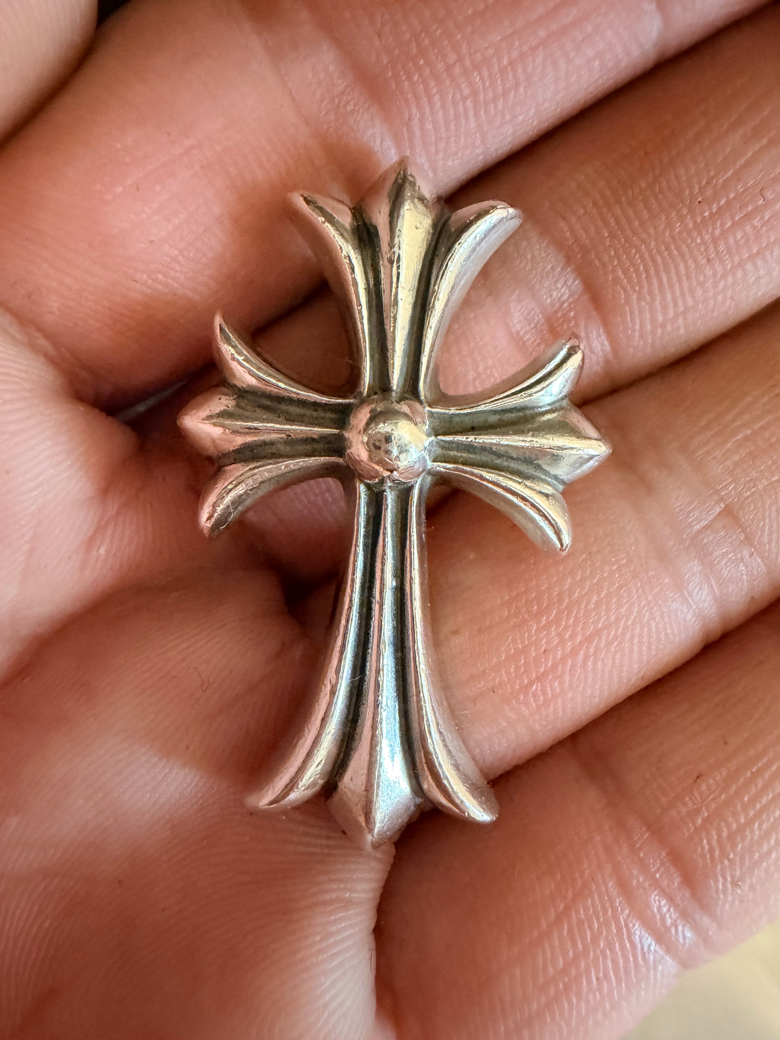Chrome Hearts Small CH Cross Pendant "Silver"