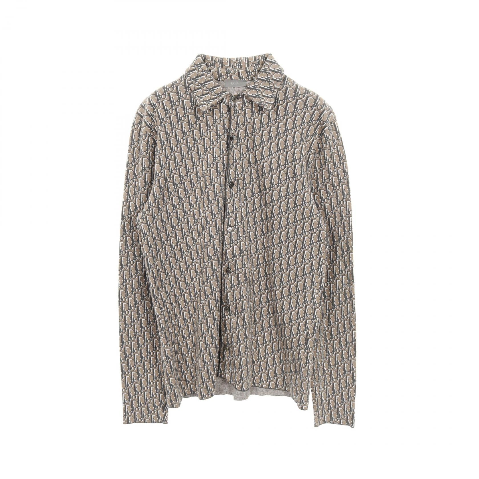 ディオール Dior オブリーク 衣料品 トップス コットン メンズ ベージュ系 023M550AT099 【中古】