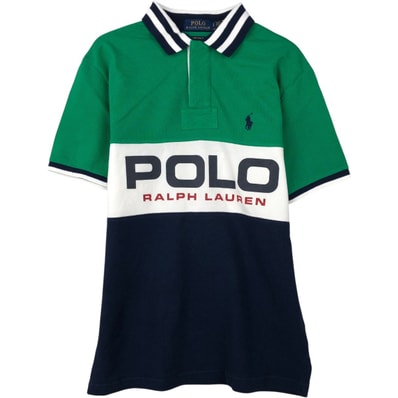 古着 ラルフローレン Ralph Lauren POLO RALPH LAUREN CUSTOM SLIM FIT 半袖 ラガーシャツ メンズS相当/eaa667540
