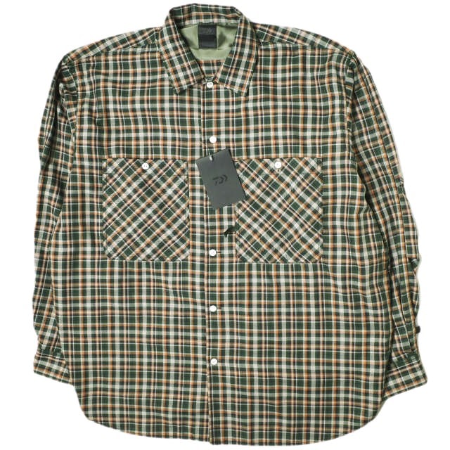 DAIWA PIER39 ダイワ ピア39 23SS TECH CAMP-COLLAR SHIRTS JACKET テックキャンプカラーシャツジャケット BE-81023 L(JP) GREEN CHECK トップス g16059