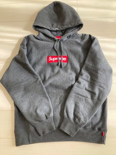 Supreme Box Logo Hooded Sweatshirt "Charcoal" (21FW)