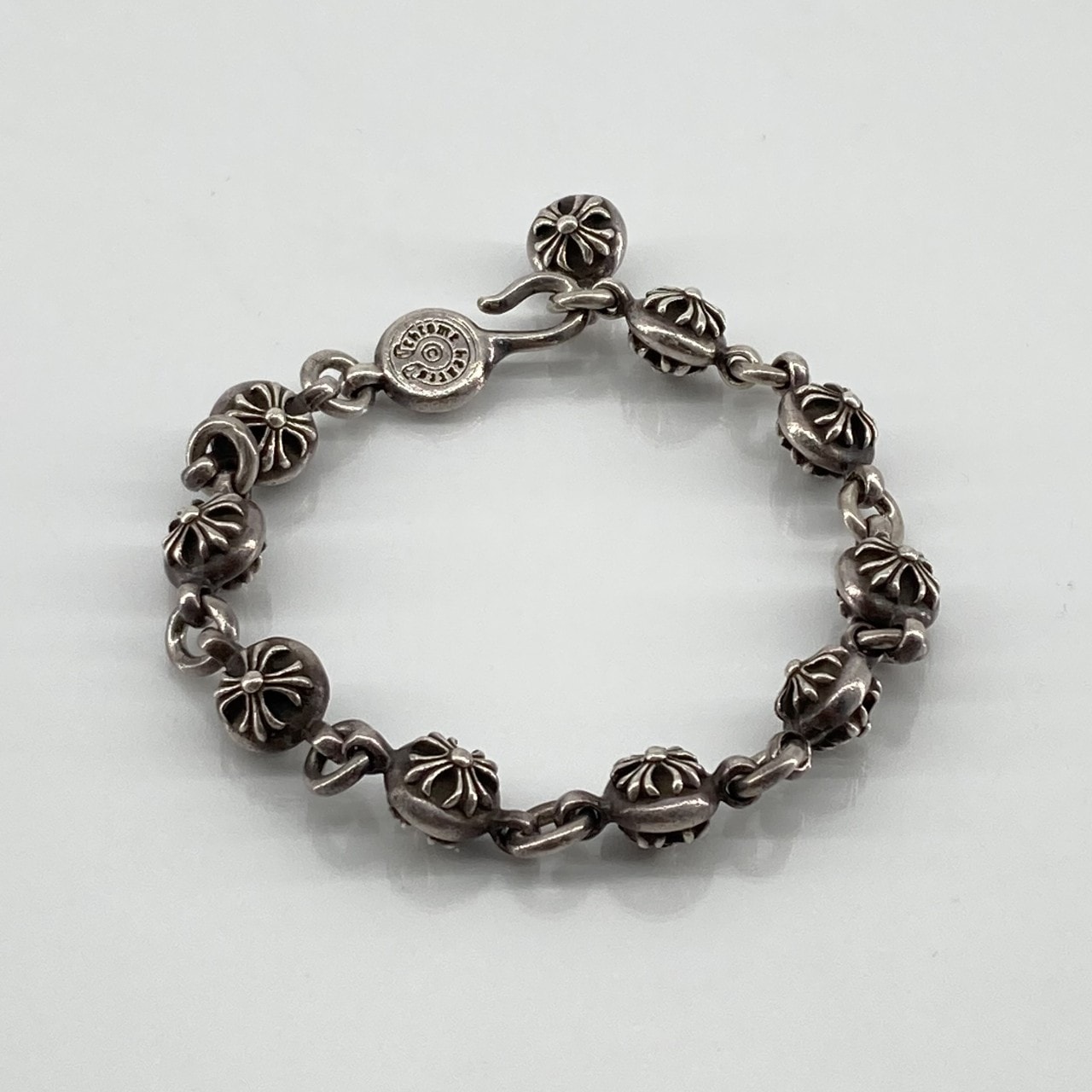 CHROME HEARTS(クロムハーツ) NO2 BALL #2クロスボール SV925 ブレスレット 63.76g シルバー