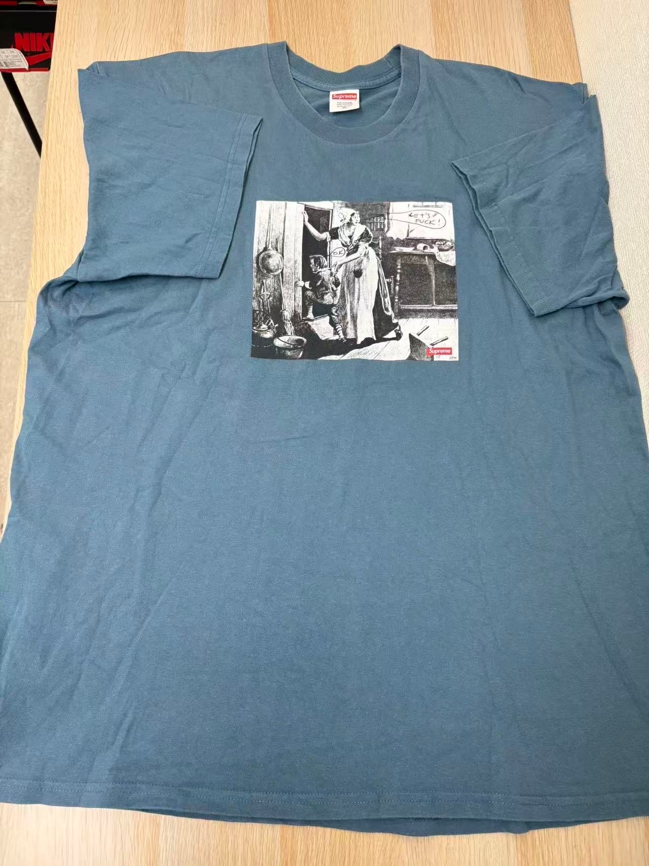 Supreme / Mike Kelley Hiding From Indians Tee "Slate"