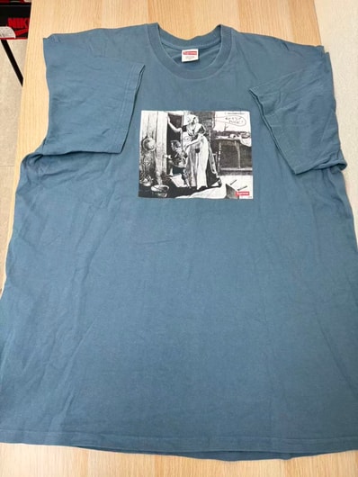 Supreme / Mike Kelley Hiding From Indians Tee "Slate"
