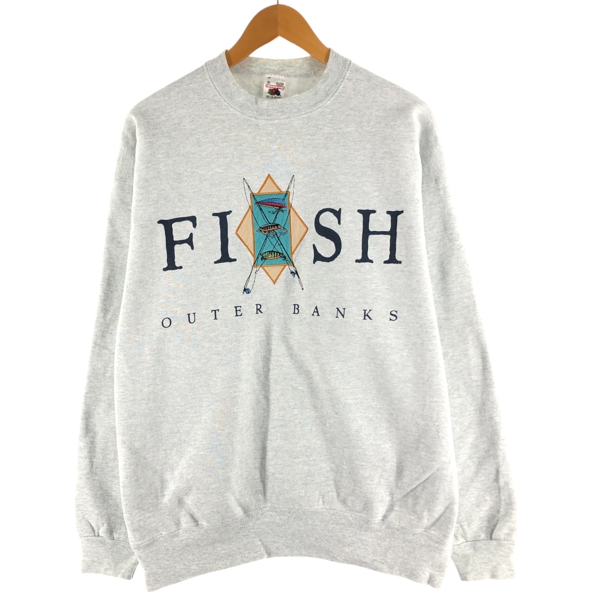 古着 90年代 フルーツオブザルーム FRUIT OF THE LOOM プリントスウェットシャツ トレーナー USA製 メンズXL相当 ヴィンテージ/eaa520712