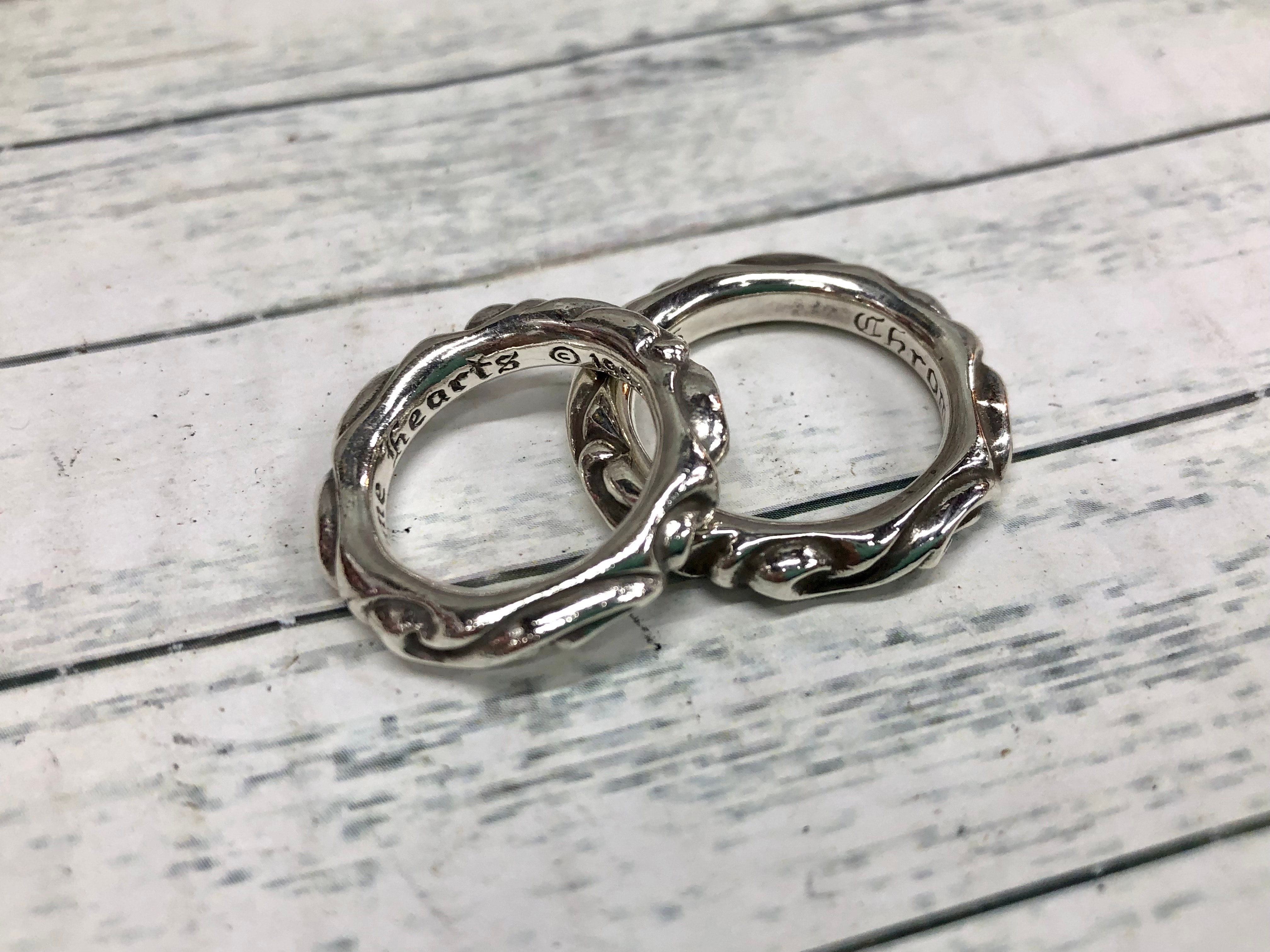 Chrome Hearts Scroll Band Ring "Silver"