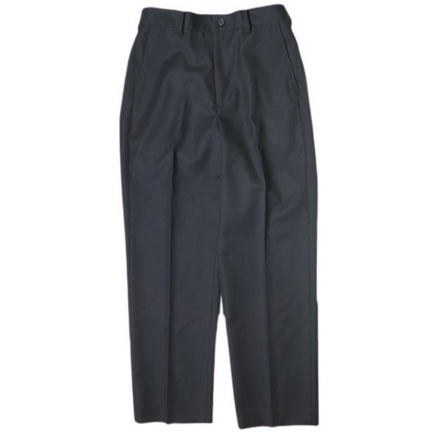 新品 Ernie Palo アーニーパロ 24AW 日本製 STANDARD WOOL SLACKS スタンダードウールスラックス EP08PT01 46 NAVY パンツ 梳毛 イージー 定価50,600円 ボトムス g20071