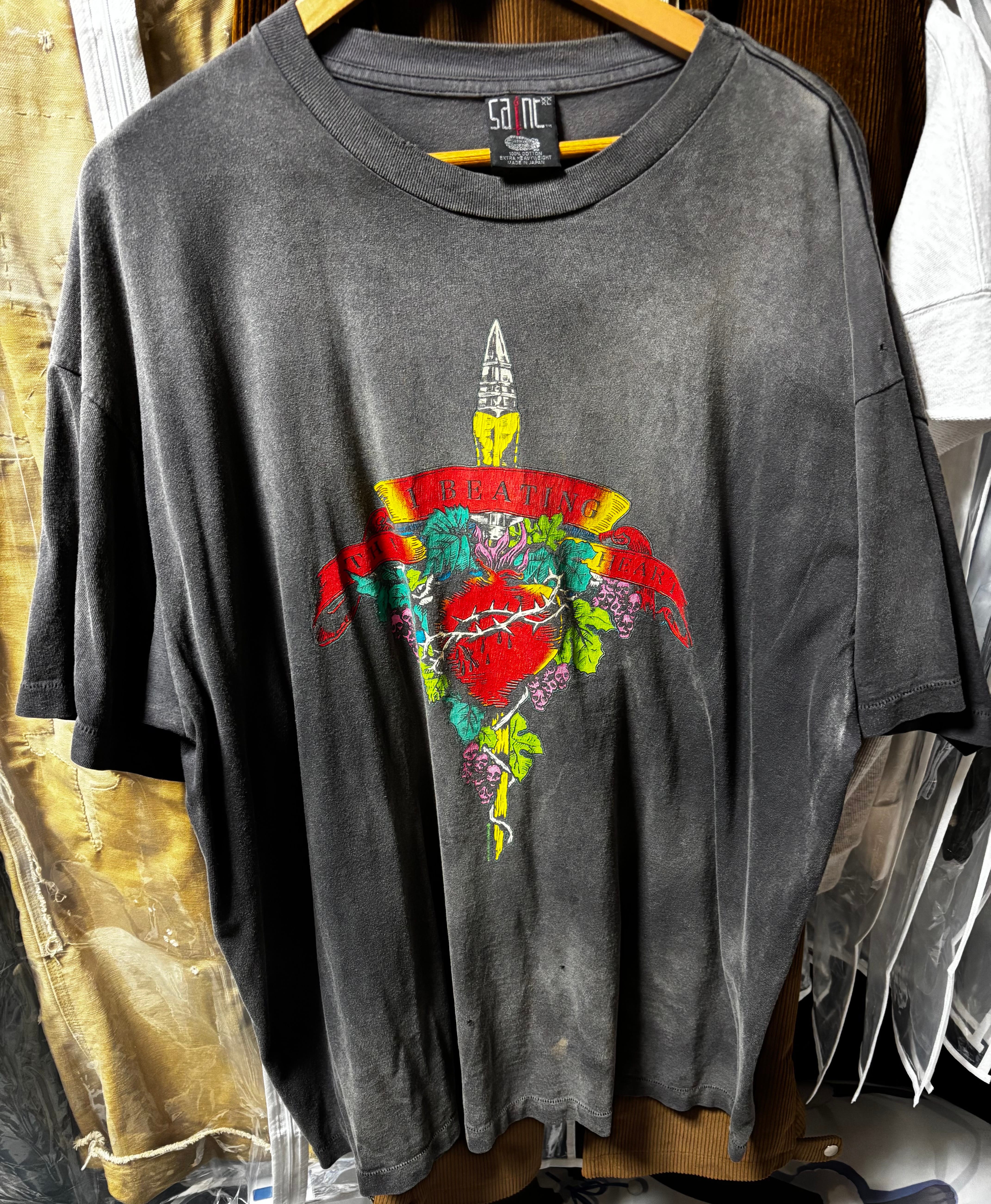 SAINT Mxxxxxx 24SS x LASTMAN Beating Short Sleeve T-Shirt "Black"