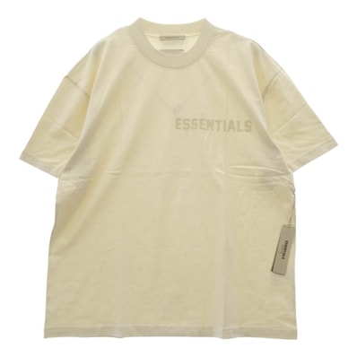 FEAR OF GOD フィアオブゴッド Tシャツ 22AW 125SU222000F ESSENTIALS embossed-logo cotton T-shirt Egg Shell エッセンシャルズ ロゴ コットン Tシャツ 【新古品】【未使用】【中古】