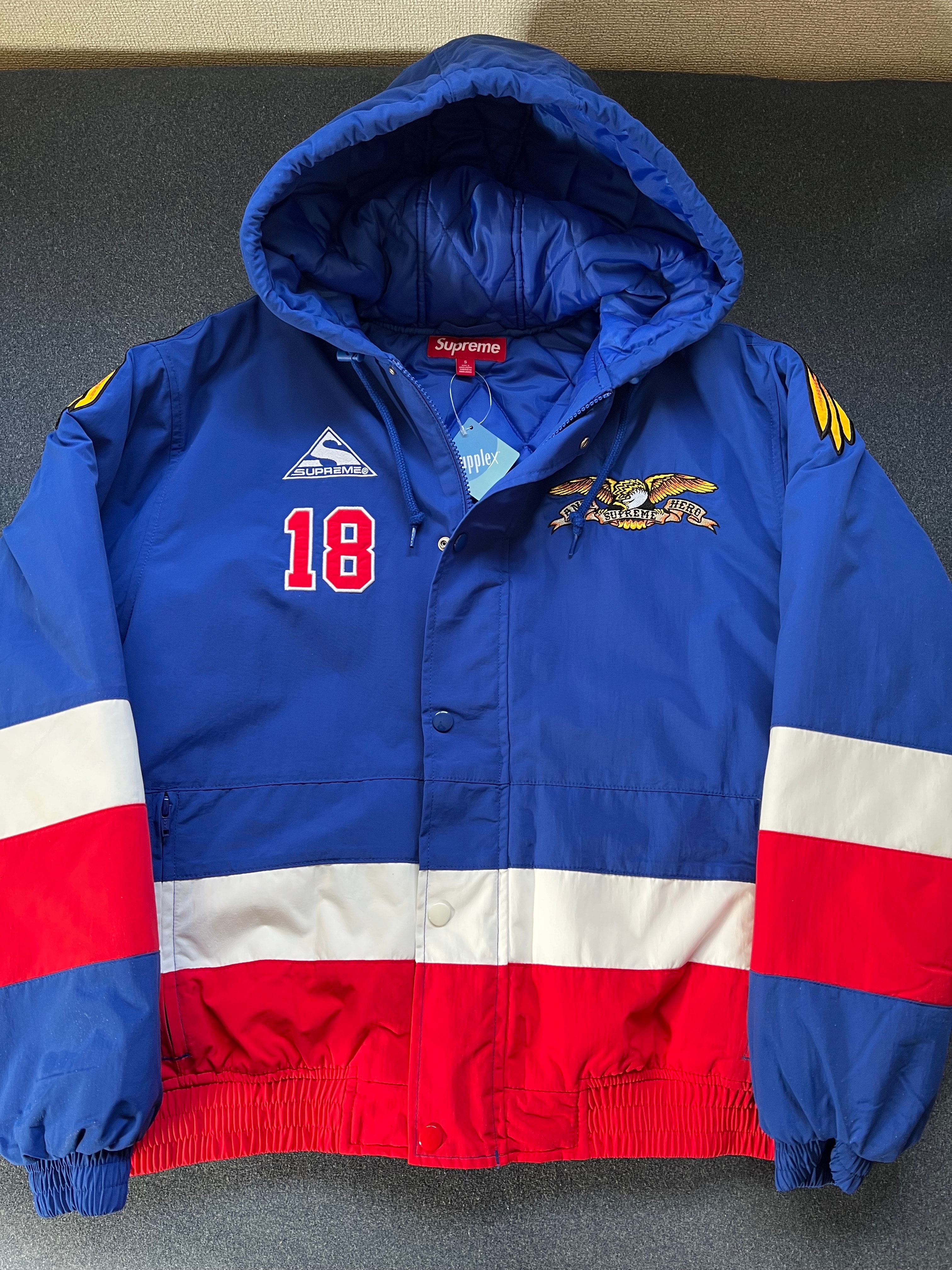 Supreme x ANTIHERO Stadium Jacket "Blue"