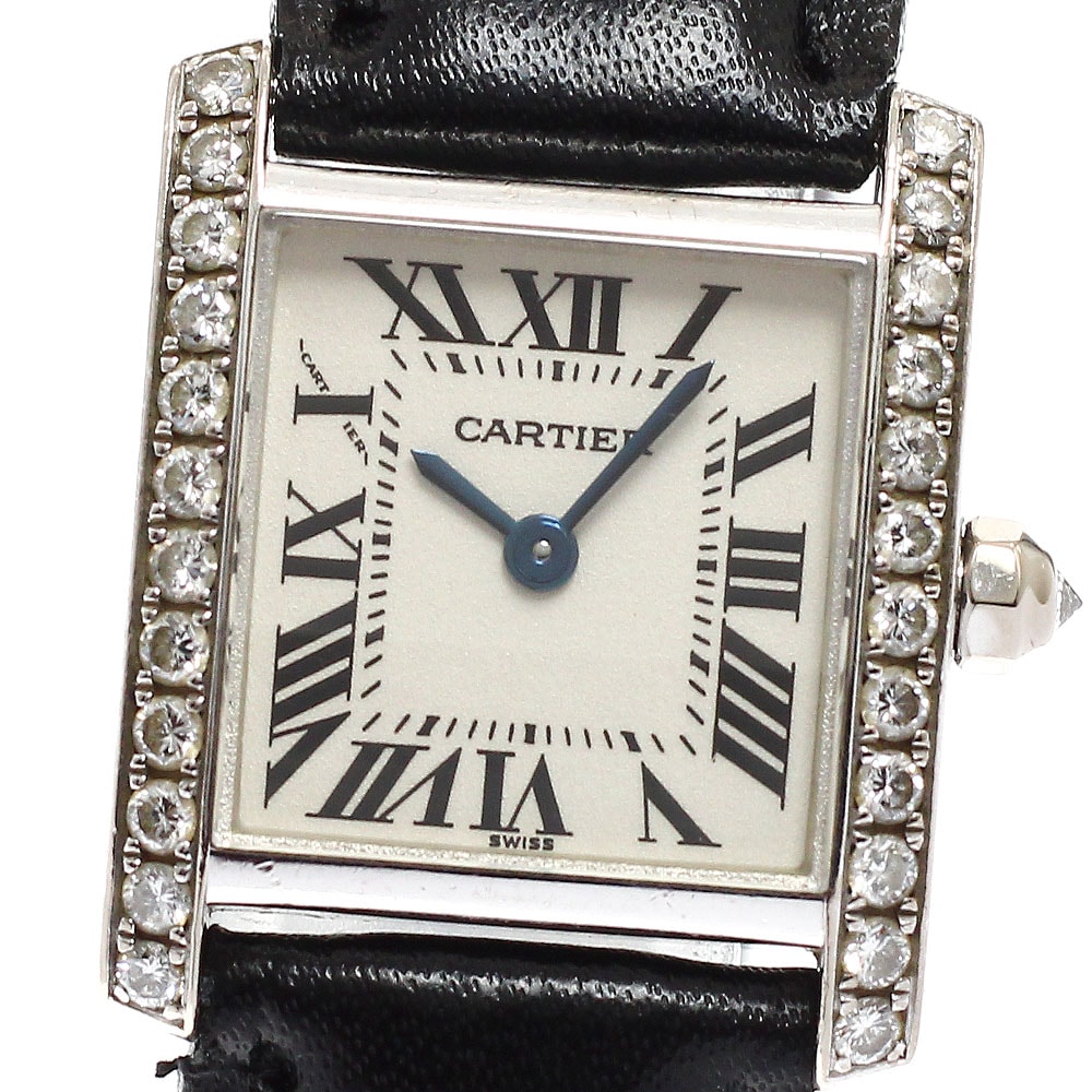カルティエ タンク フランセーズ SM WE100251 レディース 【中古】