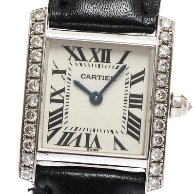 カルティエ タンク フランセーズ SM WE100251 レディース 【中古】