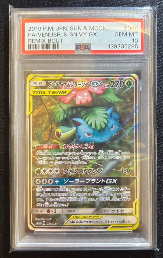 フシギバナ&ツタージャGX SR: SA[SM11a 066/064](強化拡張パック「リミックスバウト」)
