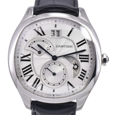 カルティエ CARTIER WSNM0005 ドライブドゥカルティエ シルバー 自動巻き メンズ 美品 保証書付き 腕時計 K#147182
