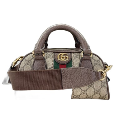 グッチ GUCCI GGスプリーム 2WAYオフディア ハンドバッグ【中古】