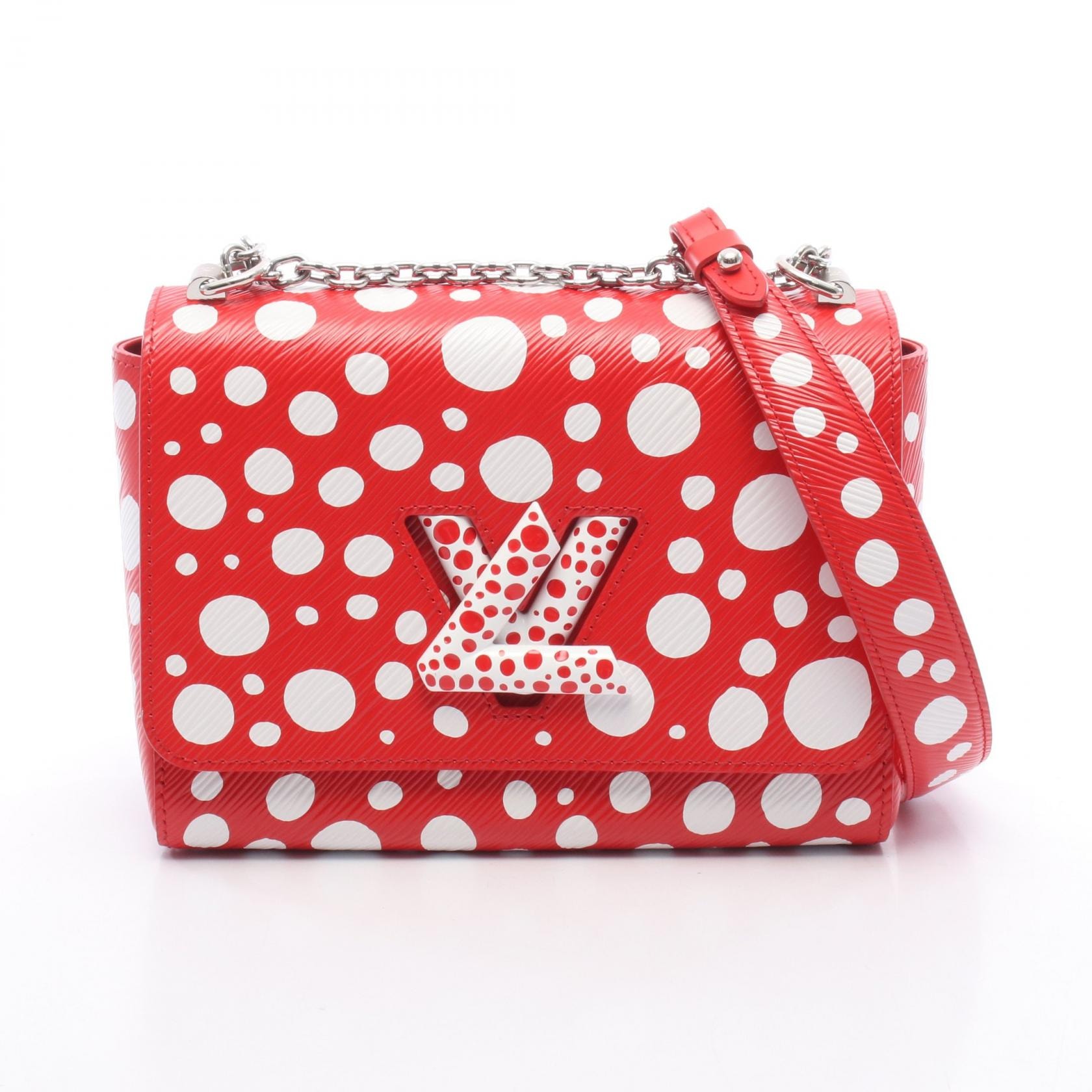 ルイ・ヴィトン LOUIS VUITTON LV × YK ツイストMM ショルダーバッグ バッグ レザー エピ・インフィニティドット エピ ルージュ レディース レッド系 / ホワイト系 M21696 【中古】