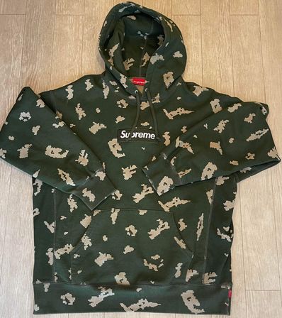 Supreme Box Logo Hooded Sweatshirt "Olive Russian Camo" (21FW)