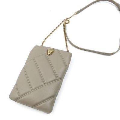 BVLGARI ブルガリ セルペンティ ショルダーバッグ グレー 291812 スマホケース レディース【中古】【美品】