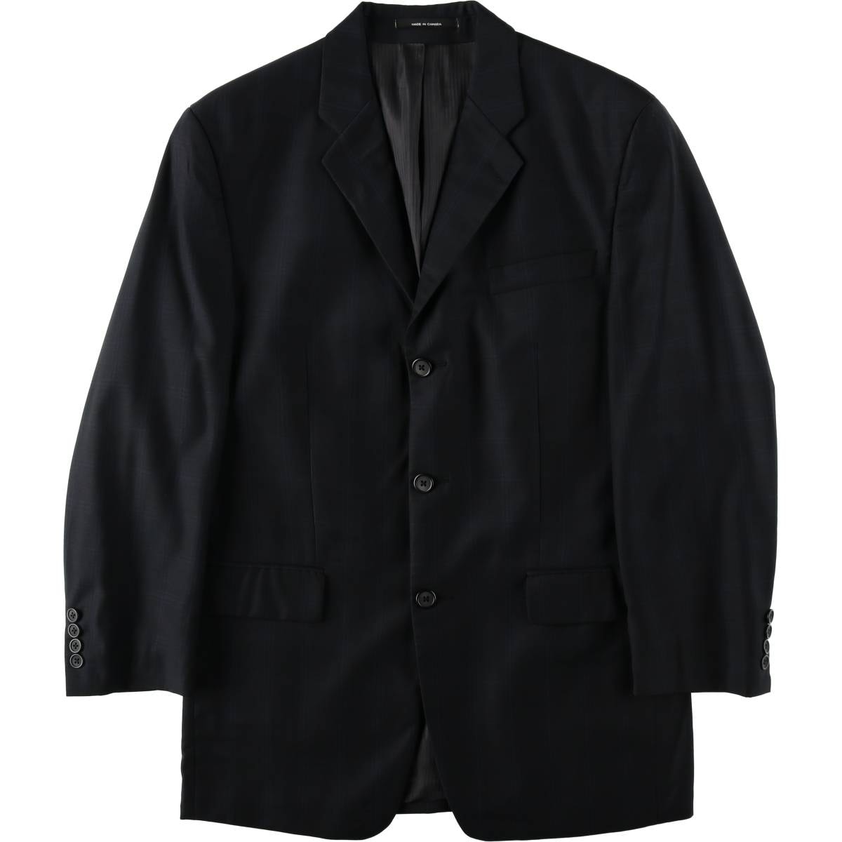 古着 90~00年代 カルバンクライン Calvin klein チェック柄 ウールテーラードジャケット カナダ製 メンズM相当/eaa643386