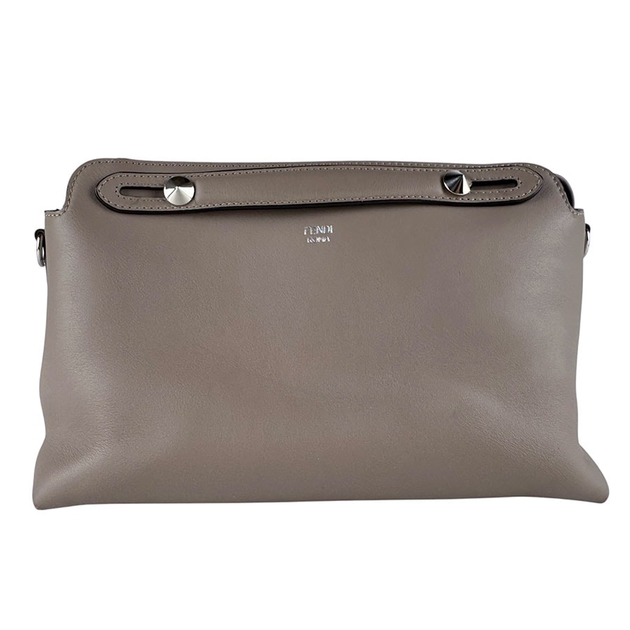 フェンディ FENDI ショルダーバッグ ハンドバッグ バイ ザ ウェイ ミディアム レザー グレージュ レディース 8BL124-1D5【中古】 z10460