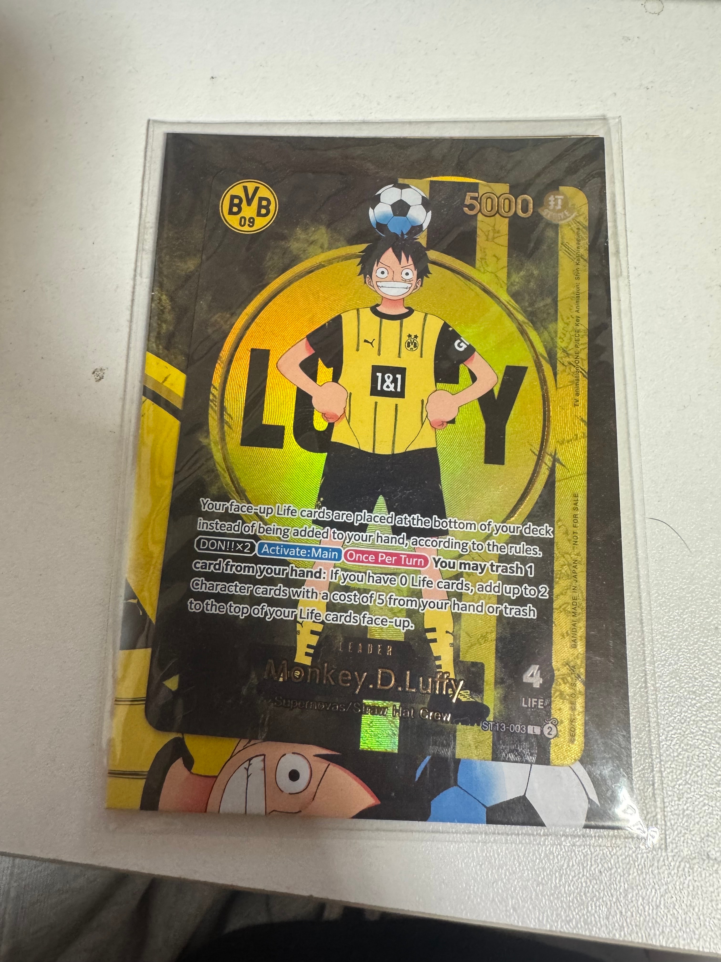ワンピースカード BVB ドルトムント ルフィ PSA10 BVB PSA10 GEM MT 10 #003 【PSA10】ワンピースカード ドルトムント