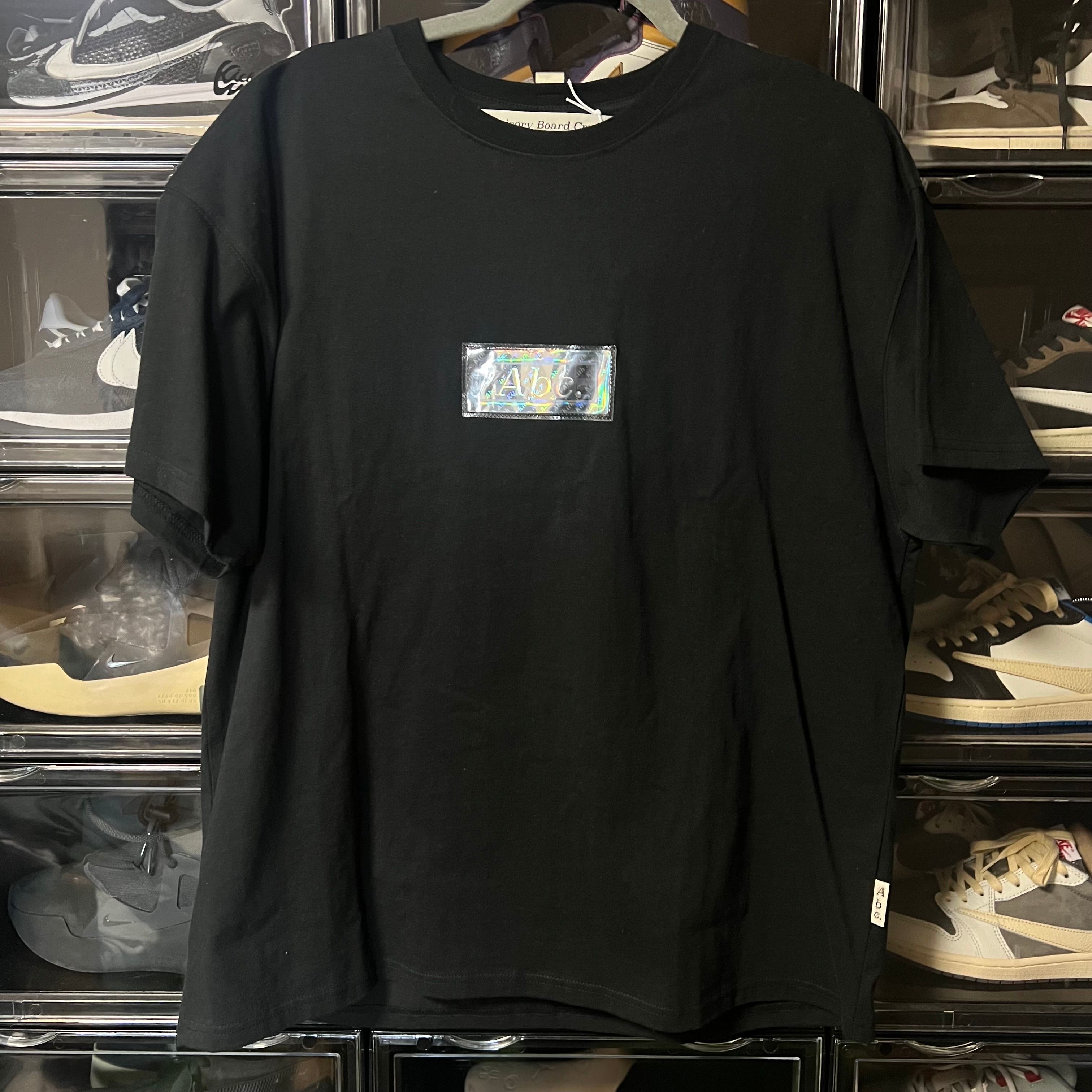 KITH for Advisory Board Crystals Holographic Classic Logo Tee "Anthracite Black"