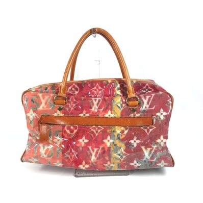 ルイヴィトン LOUIS VUITTON ウィークエンダー PM M95734 モノグラムパルプ ハンドバッグ カバン トートバッグ ボストンバッグ ビニール オレンジ