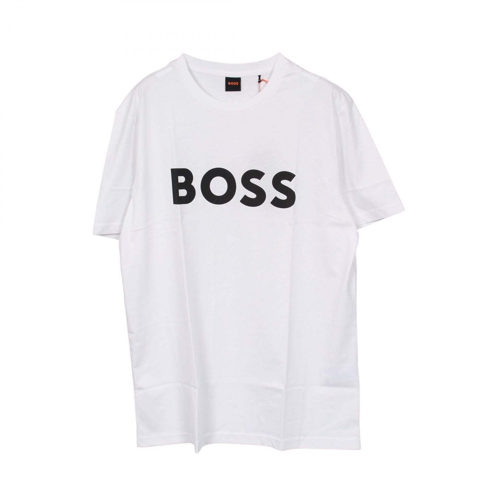 ボス BOSS ロゴ 半袖Tシャツ 衣料品 トップス コットン レディース ホワイト系 50481923100XL 【新品】