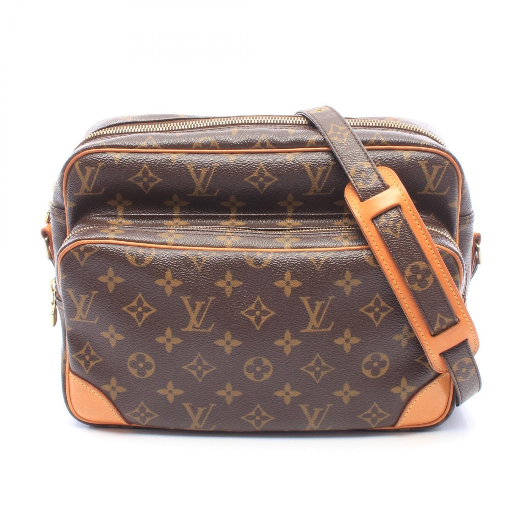 ルイ・ヴィトン LOUIS VUITTON ナイル ショルダーバッグ バッグ PVCコーティングキャンバス レザー モノグラム レディース ブラウン系 M45244 【中古】
